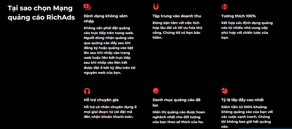 Lý do nên chọn RichAds