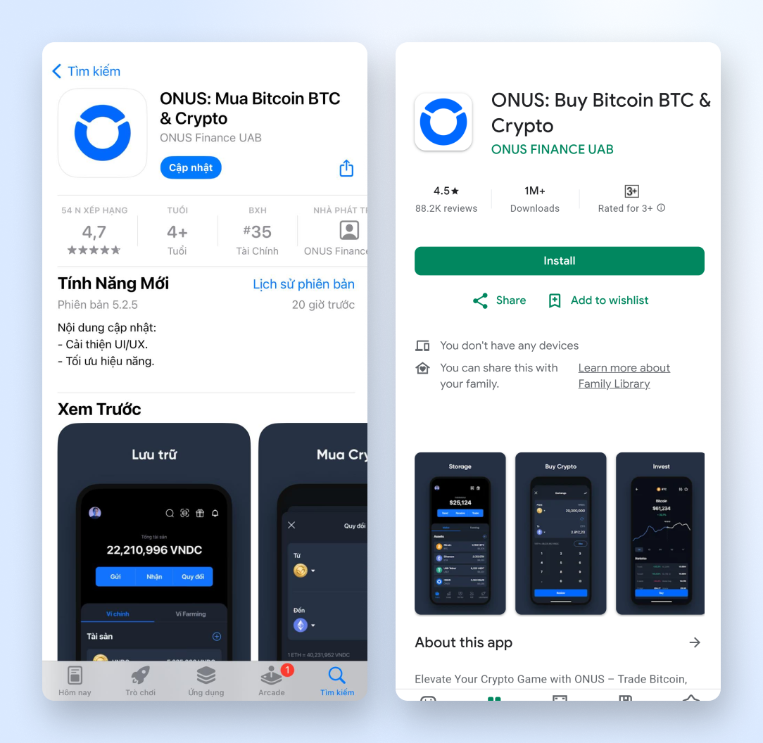 Tải app onus