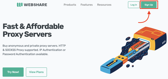 Đăng nhập giao diện webshare