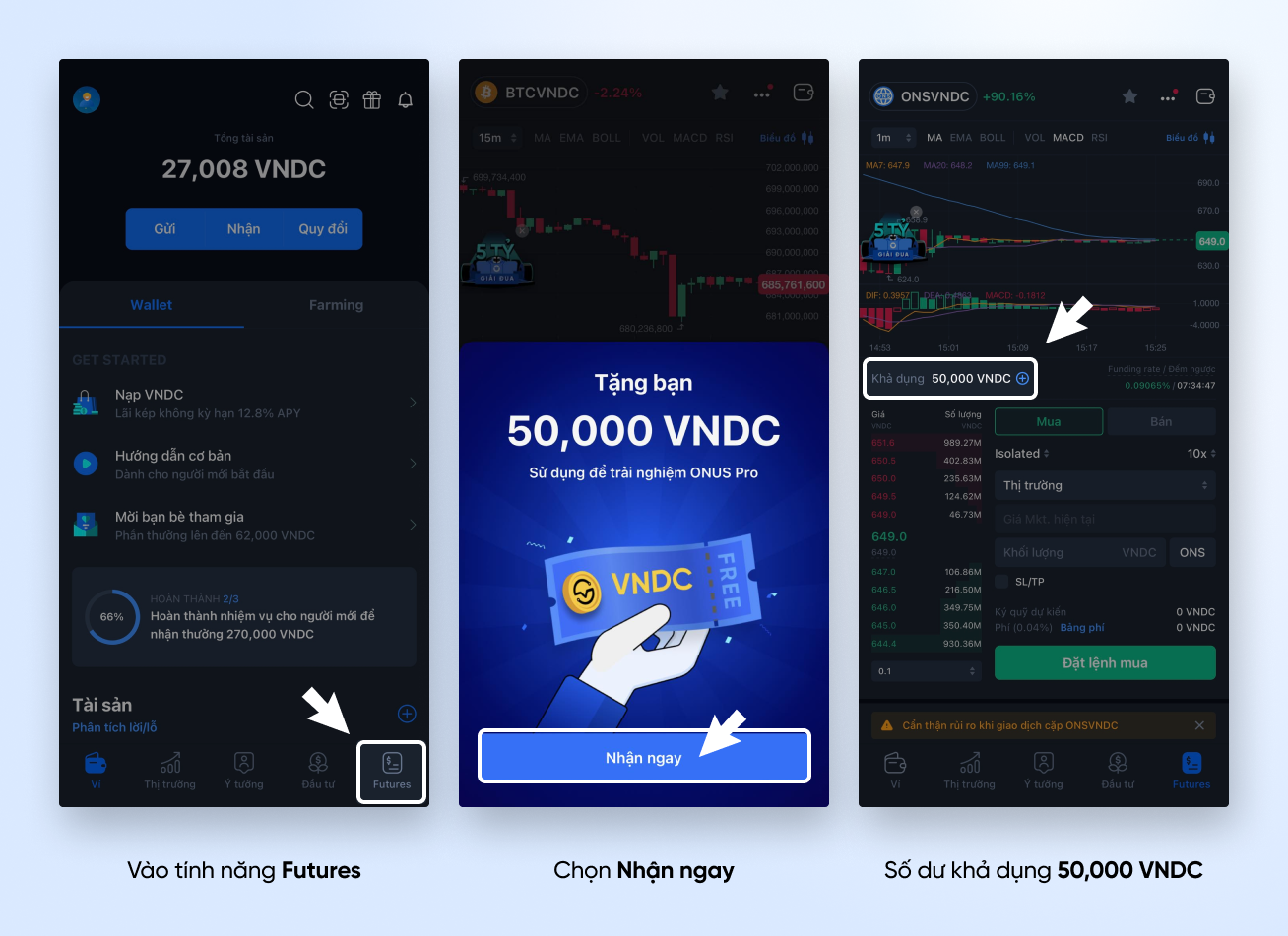 nhận 50k vndc